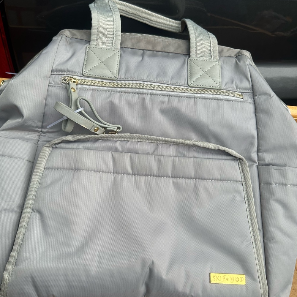 Skip Hop Gray diaper bag Backpack